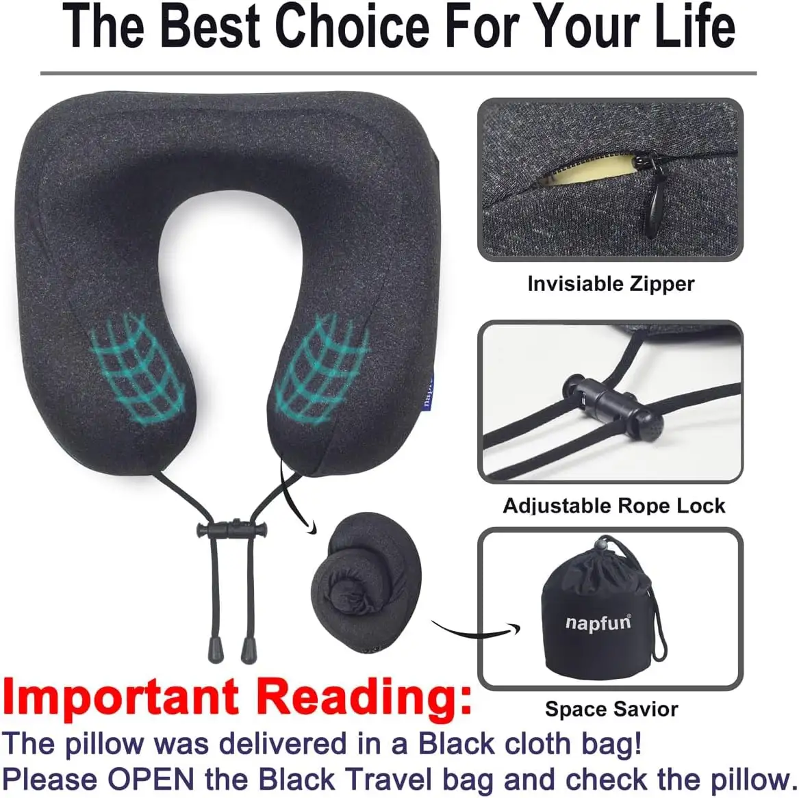 Napfun Travel Pillow, Travel Accessories and Travel Essentials - 71c ZoT7alL._AC_SL1200_